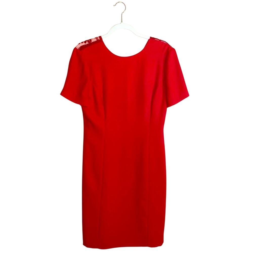 🦬VINTAGE DONNA MORGAN detailed back button dress